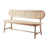 RATTAN INNER BENCH NATURAL 160 - BENCHES